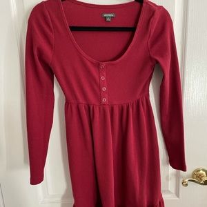 Red casual dress